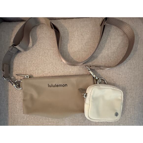 Lululemon Dual-Pouch Sling - Sheer Oak/Light Ivory/Lava Cake Sold Out - Picture 1 of 8